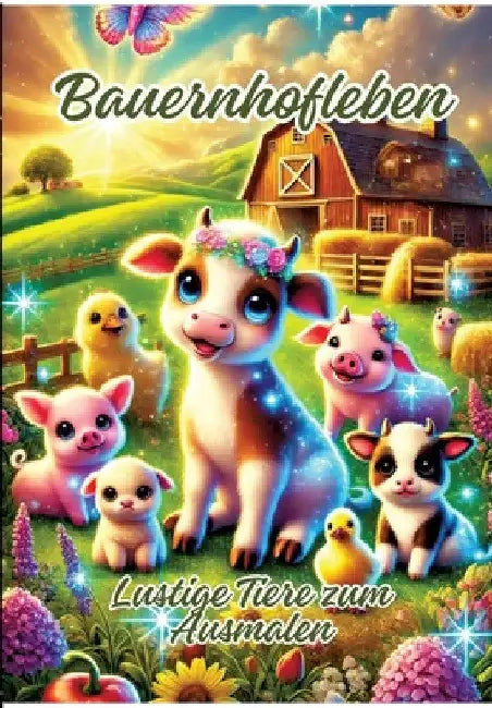 Bauernhofleben: Lustige Tiere zum Ausmalen by Ela Artjoy
