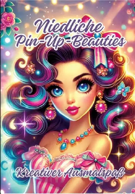 Niedliche Pin-Up-Beauties: Kreativer Ausmalspaß by Ela Artjoy