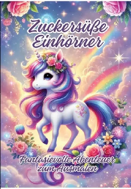 Zuckersüße Einhörner: Fantasievolle Abenteuer zum Ausmalen by Ela Artjoy
