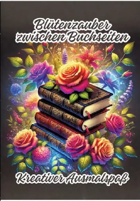 Blütenzauber zwischen Buchseiten: Kreativer Ausmalspaß by Ela Artjoy