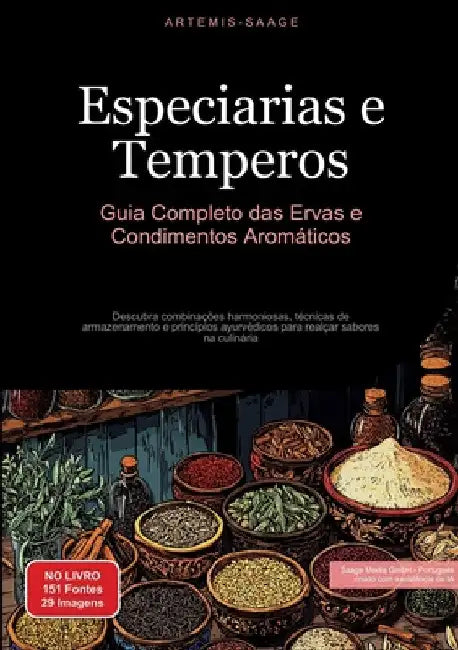 Especiarias e Temperos: Guia Completo das Ervas e Condimentos Aromáticos: Descubra combinações harmoniosas, técnicas de armazenamento e princípios ayu by Saage Media Gmbh - Português
