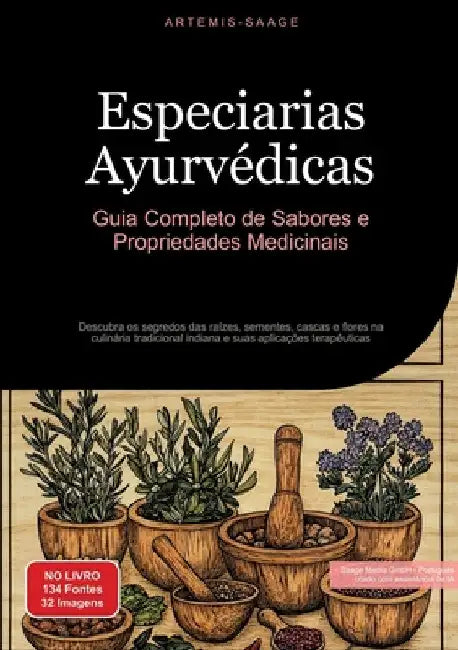 Especiarias Ayurvédicas: Guia Completo de Sabores e Propriedades Medicinais: Descubra os segredos das raízes, sementes, cascas e flores na culinária t by Saage Media Gmbh - Português