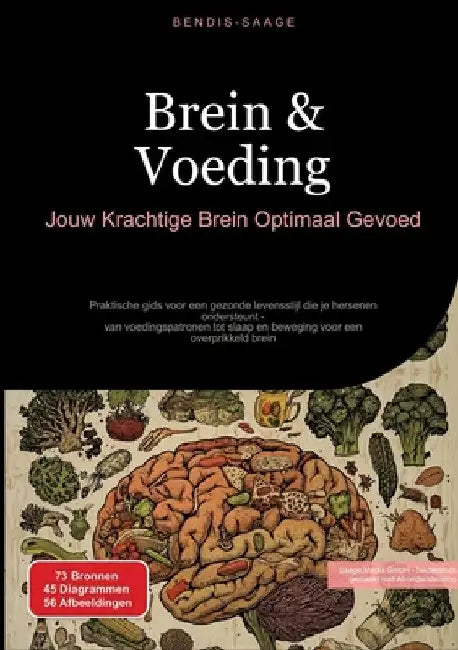 Brein & Voeding: Jouw Krachtige Brein Optimaal Gevoed: Praktische gids voor een gezonde levensstijl die je hersenen ondersteunt - van voedingspatronen by Bendis A. I. Saage -. Nederlands