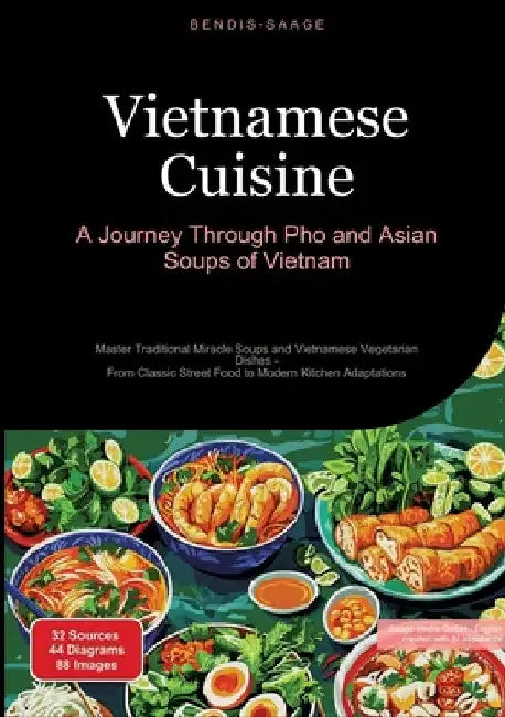 Vietnamese Cuisine: A Journey Through Pho and Asian Soups of Vietnam: Master Traditional Miracle Soups and Vietnamese Vegetarian Dishes - From Classic by Bendis A. I. Saage -. English