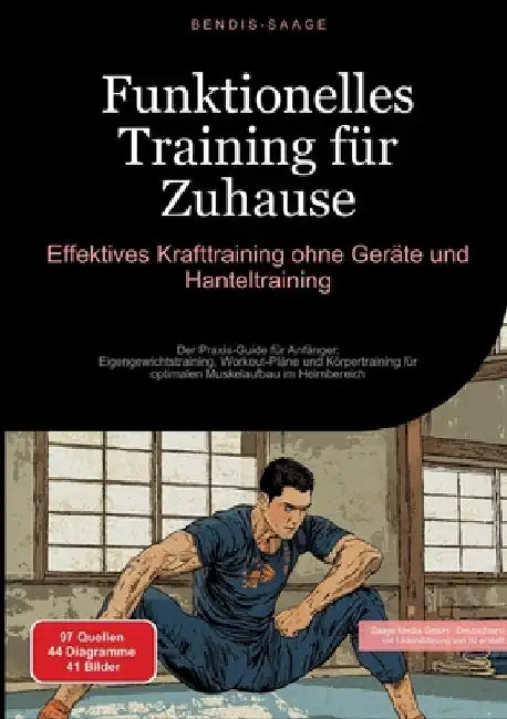 Funktionelles Training für Zuhause: Effektives Krafttraining ohne Geräte und Hanteltraining: Der Praxis-Guide für Anfänger: Eigengewichtstraining, Wor by Bendis A. I. Saage -. Deutschland