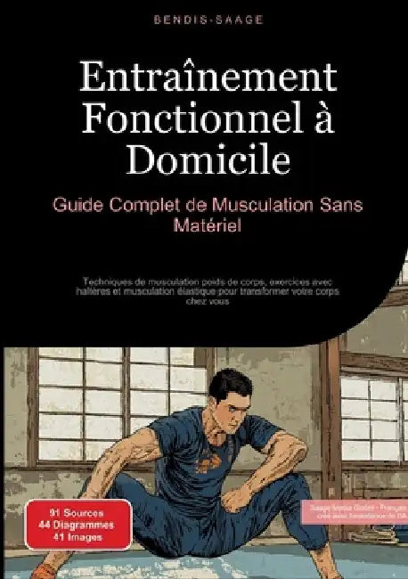 Entraînement Fonctionnel à Domicile: Guide Complet de Musculation Sans Matériel: Techniques de musculation poids de corps, exercices avec haltères et by Bendis A. I. Saage -. Français