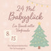 24 Mal Babyglück: Ein Bauch voller Vorfreude - Ein Adventskalender für Schwangere by Leachim Sachet