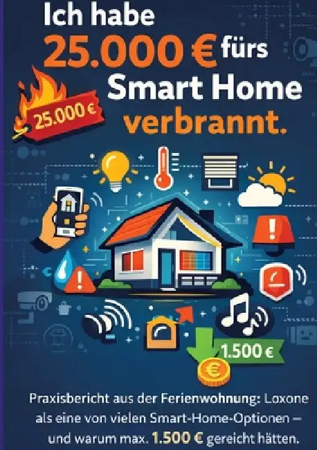 Ich habe 25.000 fürs Smart Home verbrannt.: Praxisbericht aus der Ferienwohnung: Loxone als eine von vielen Smart-Home-Optionen - und warum max. 1.500 by Thomas Eisen