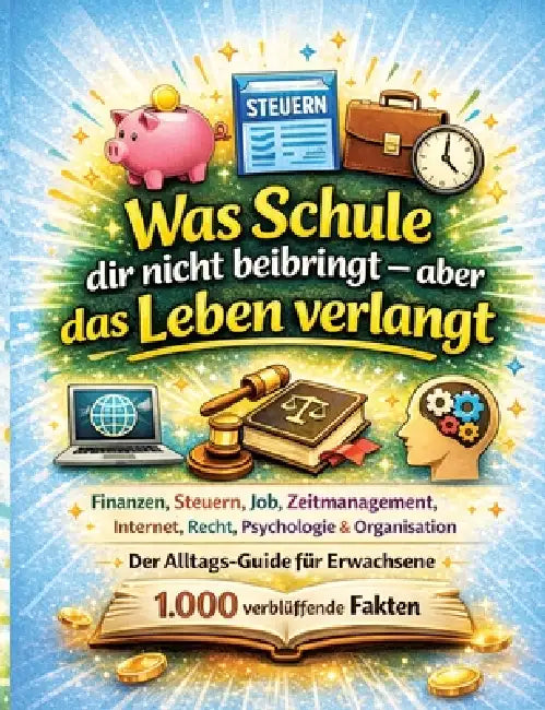 Was Schule dir nicht beibringt - aber das Leben verlangt: Finanzen, Steuern, Job, Zeitmanagement, Internet, Recht, Psychologie & Organisation Der Allt by Dominik Mikulaschek