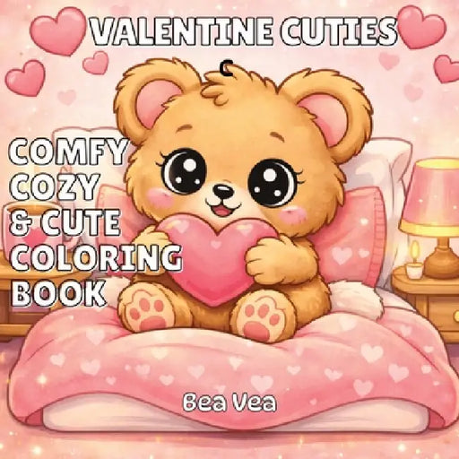 Valentine Cuties: A Comfy, Cozy & Cute Valentine's Day Coloring Book for Adults and Teens Featuring Easy, Bold, Simple, Big Designs, Cozy Corners, Swe by Bea Vea