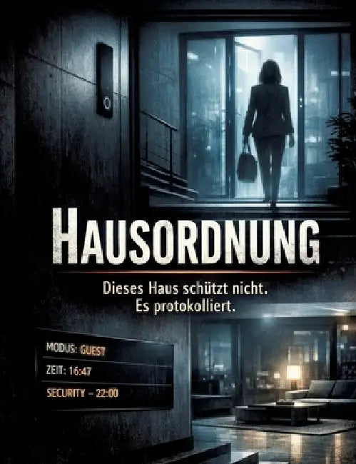 Hausordnung: Dieses Haus schützt nicht. Es protokolliert. by Dominik Mikulaschek