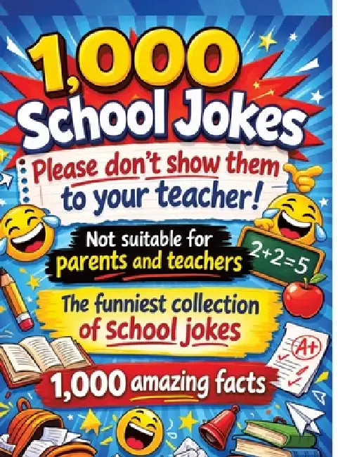 1,000 school jokes: Please don't show them to your teacher!: Not suitable for parents and teachers The funniest collection of school jokes 1,000 amazi by Dominik Mikulaschek