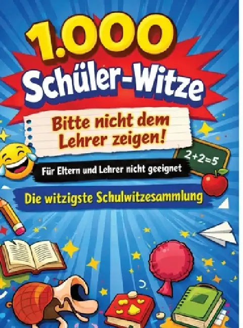 1.000 Schüler-Witze: Bitte nicht dem Lehrer zeigen!: Für Eltern und Lehrer nicht geeignet Die witzigste Schulwitzesammlung by Dominik Mikulaschek