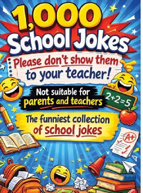 1,000 school jokes: Please don't show them to your teacher!: Not suitable for parents and teachers The funniest collection of school jokes by Dominik Mikulaschek