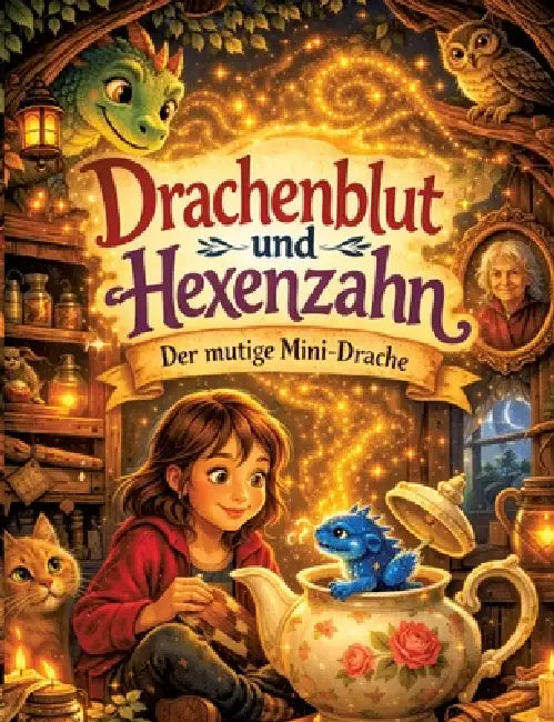 Drachenblut und Hexenzahn: Der mutige Mini-Drache - Ein magisches Abenteuer für Kinder ab 8 Jahren by Dominik Mikulaschek
