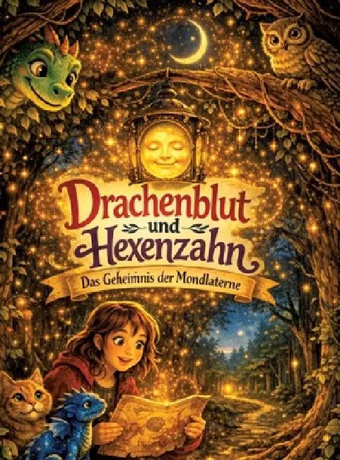 Drachenblut und Hexenzahn: Das Geheimnis der Mondlaterne - Ein magisches Abenteuer für Kinder ab 8 Jahren by Dominik Mikulaschek