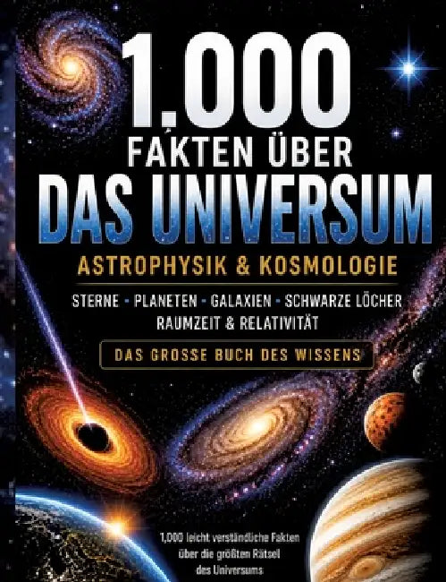 1.000 Fakten über Universum, Astrophysik & Kosmologie: Sterne, Planeten, Galaxien, Schwarze Löcher, Raumzeit & Relativität Das große Wissensbuch 1.000 by Dominik Mikulaschek
