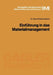 Einführung in Das Materialmanagement by Hans F. Busch