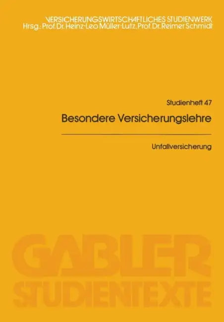 Unfallversicherung by Horst Riebesell, Heinrich Grewing