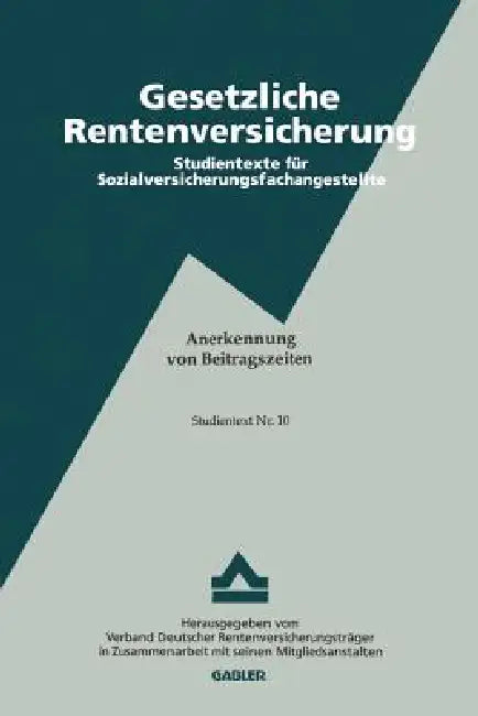 Anerkennung Von Beitragszeiten by Werner Föhlinger