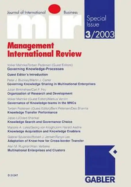 Governing Knowledge-Processes by Volker Mahnke