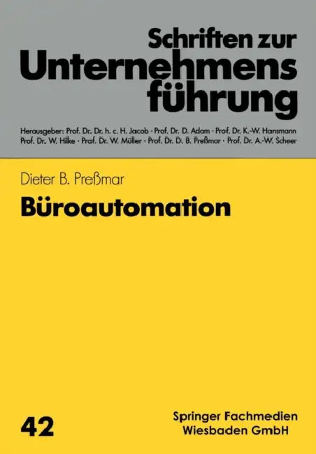 Büroautomation by Dieter B. Preßmar