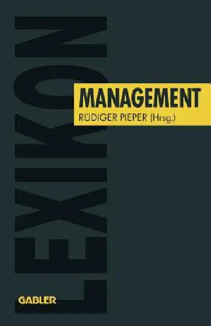 Lexikon Management by Rüdiger Pieper