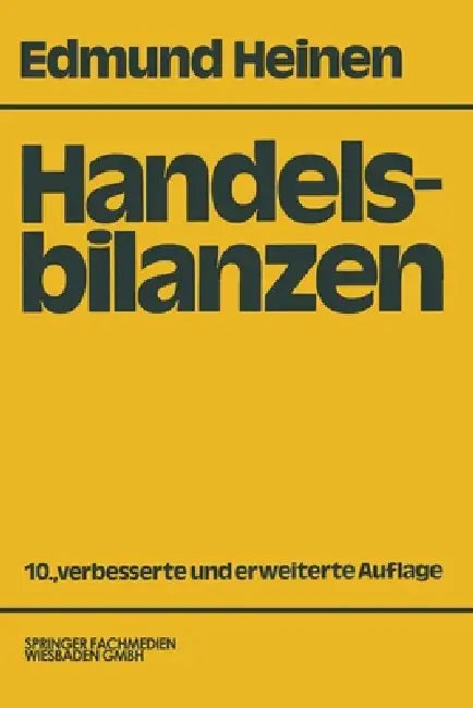 Handelsbilanzen by Edmund Heinen