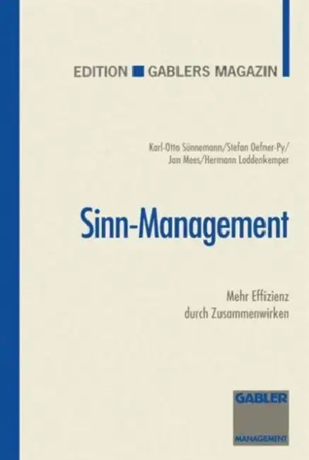 Sinn-Management: Mehr Effizienz Durch Zusammenwirken by K. -O Sünnemann, Stefan Oefner-Py, Jan Mees