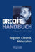 Brecht-Handbuch: Band 5: Register, Chronik, Materialien by Joachim Lucchesi, Jan Knopf