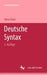 Deutsche Syntax by Hans Glinz