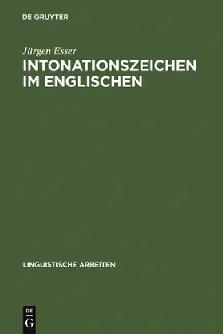 Intonationszeichen im Englischen by Jürgen Esser