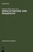 Sprachtheorie und Pragmatik by Heinrich Weber, Harald Weydt