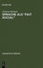 Sprache als "Fait social" by Christine Bierbach