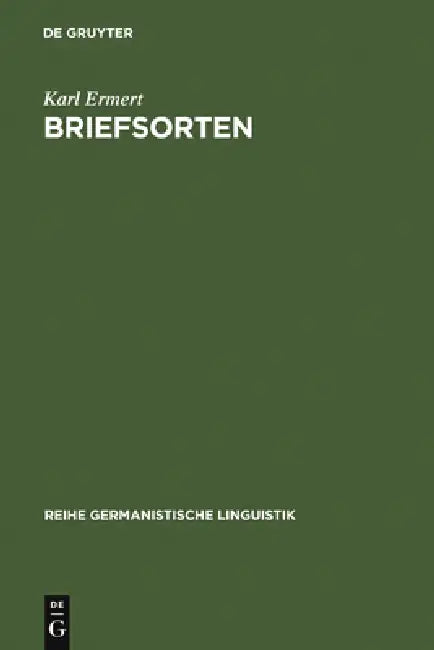 Briefsorten by Karl Ermert