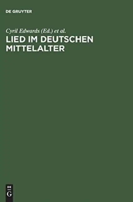 Lied im deutschen Mittelalter by Cyril Edwards, Ernst Hellgardt, Norbert H. Ott