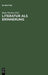 Literatur als Erinnerung by Bodo Plachta