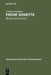 Fruhe Sonette by Andreas Gryphius, Marian Szyrocki