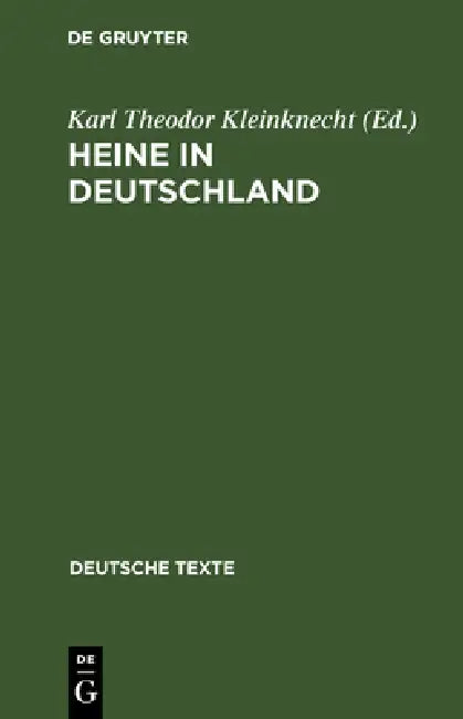 Heine in Deutschland by Karl Theodor Kleinknecht