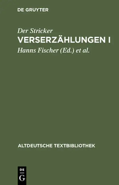 Verserzahlungen I by Der Stricker
