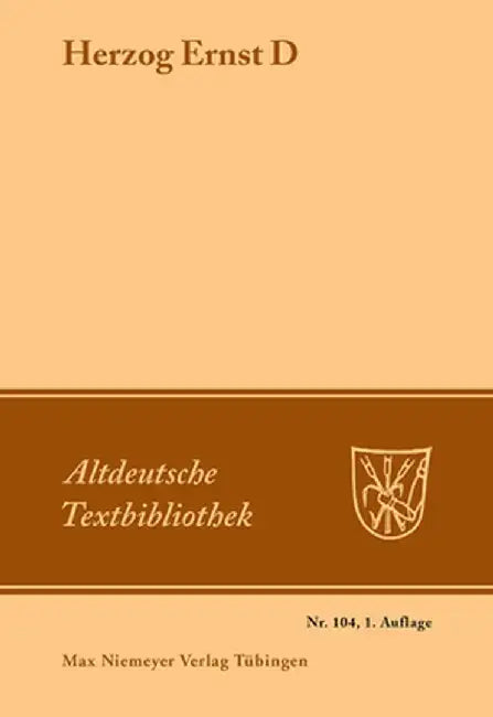 Herzog Ernst D by Hans-Friedrich Rosenfeld