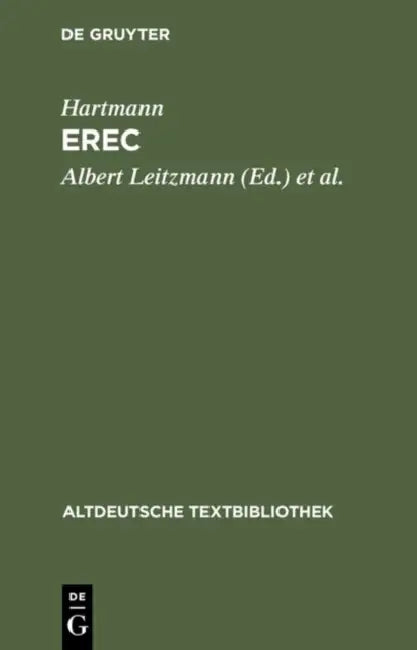 Erec by Hartmann Von Aue, Ludwig Wolff, Albert Leitzmann