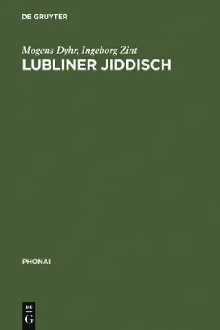 Lubliner Jiddisch by Mogens Dyhr, Ingeborg Zint