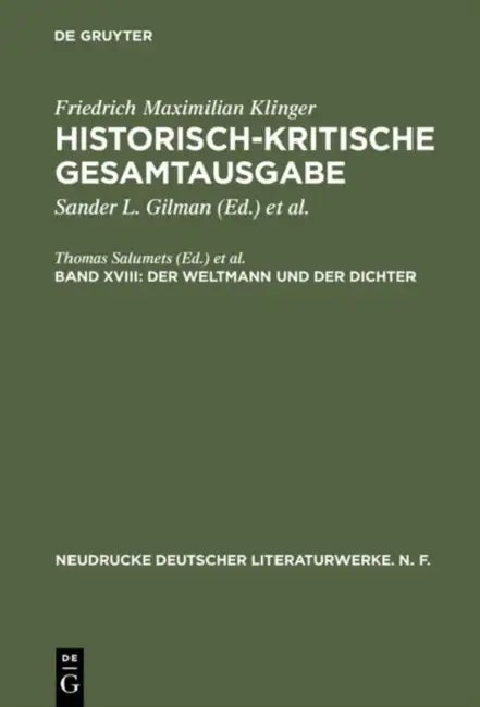 Der Weltmann Und der Dichter by Thomas Salumets, Sander L. Gilman