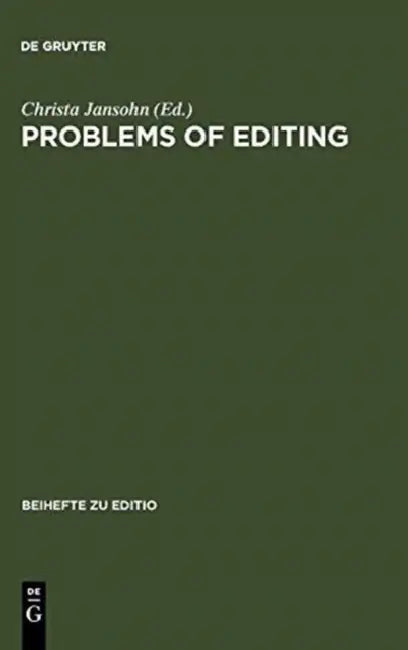 Problems of Editing by Christa Jansohn