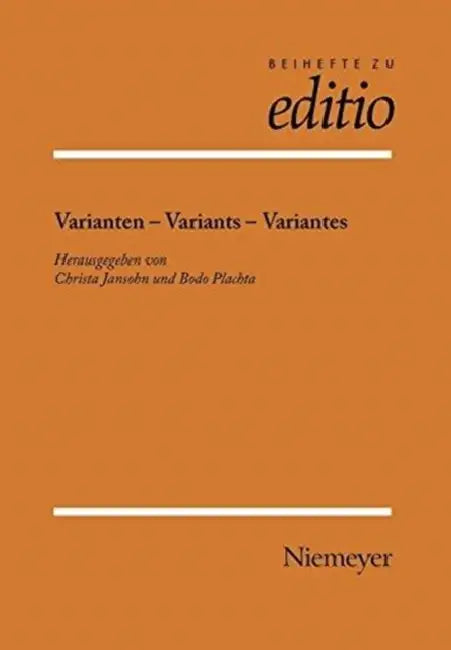 Varianten - Variants - Variantes by Christa Jansohn, Bodo Plachta
