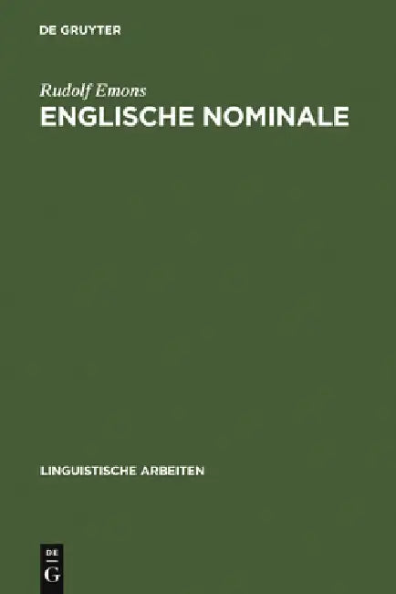 Englische Nominale by Rudolf Emons