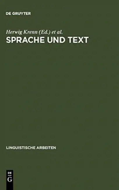 Sprache und Text by Herwig Krenn, Jürgen Niemeyer, Ulrich Eberhardt