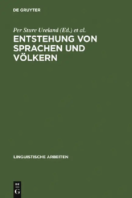 Entstehung von Sprachen und Völkern by Per Sture Ureland, Symposion Über Sprachkontakt in Europa