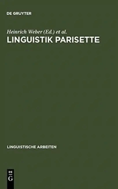 Linguistik Parisette by Heinrich Weber, Ryszard Zuber